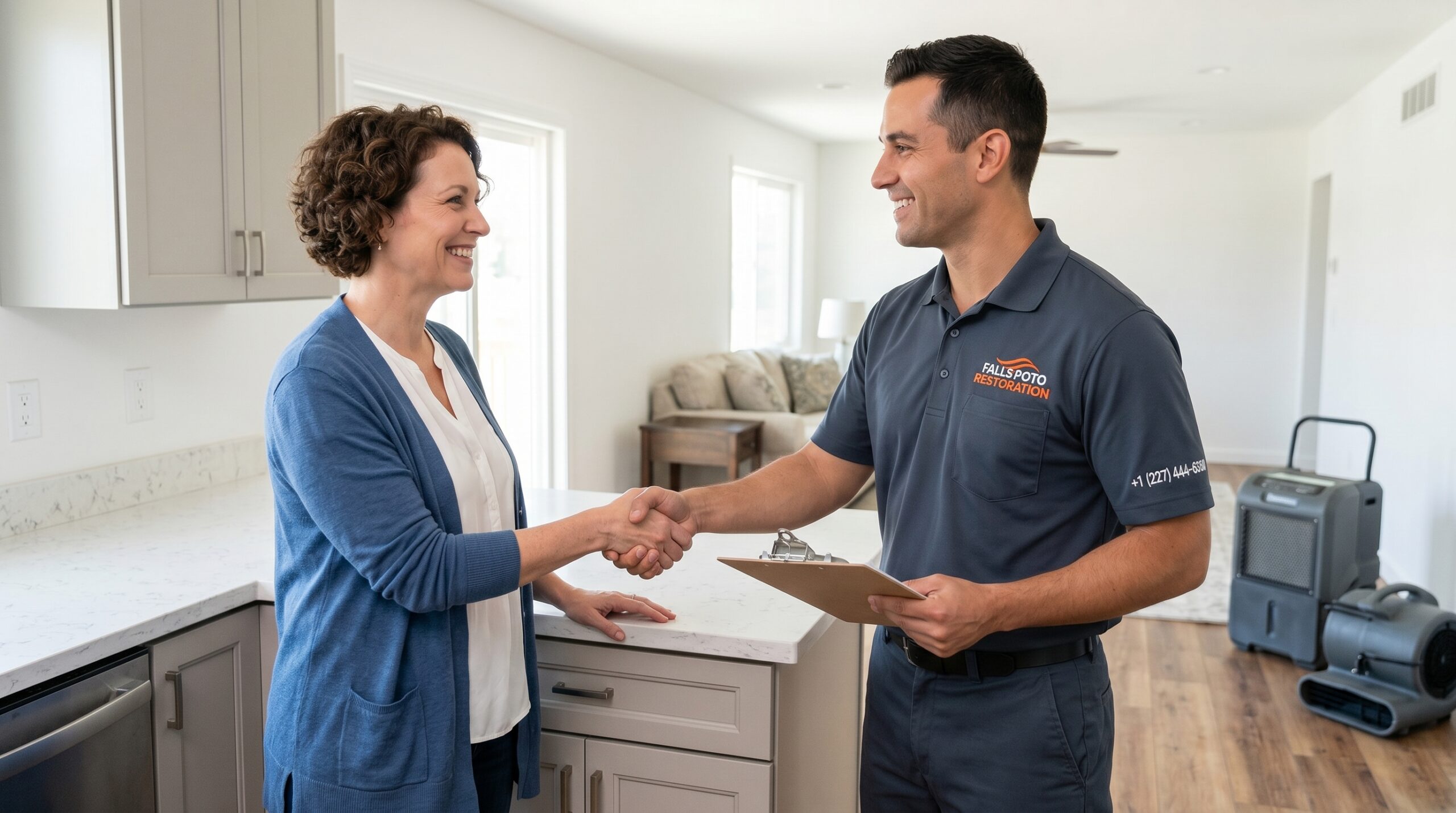 Falls Poto Restoration In-Home Consultation - Water Damage Prevention Potomac MD