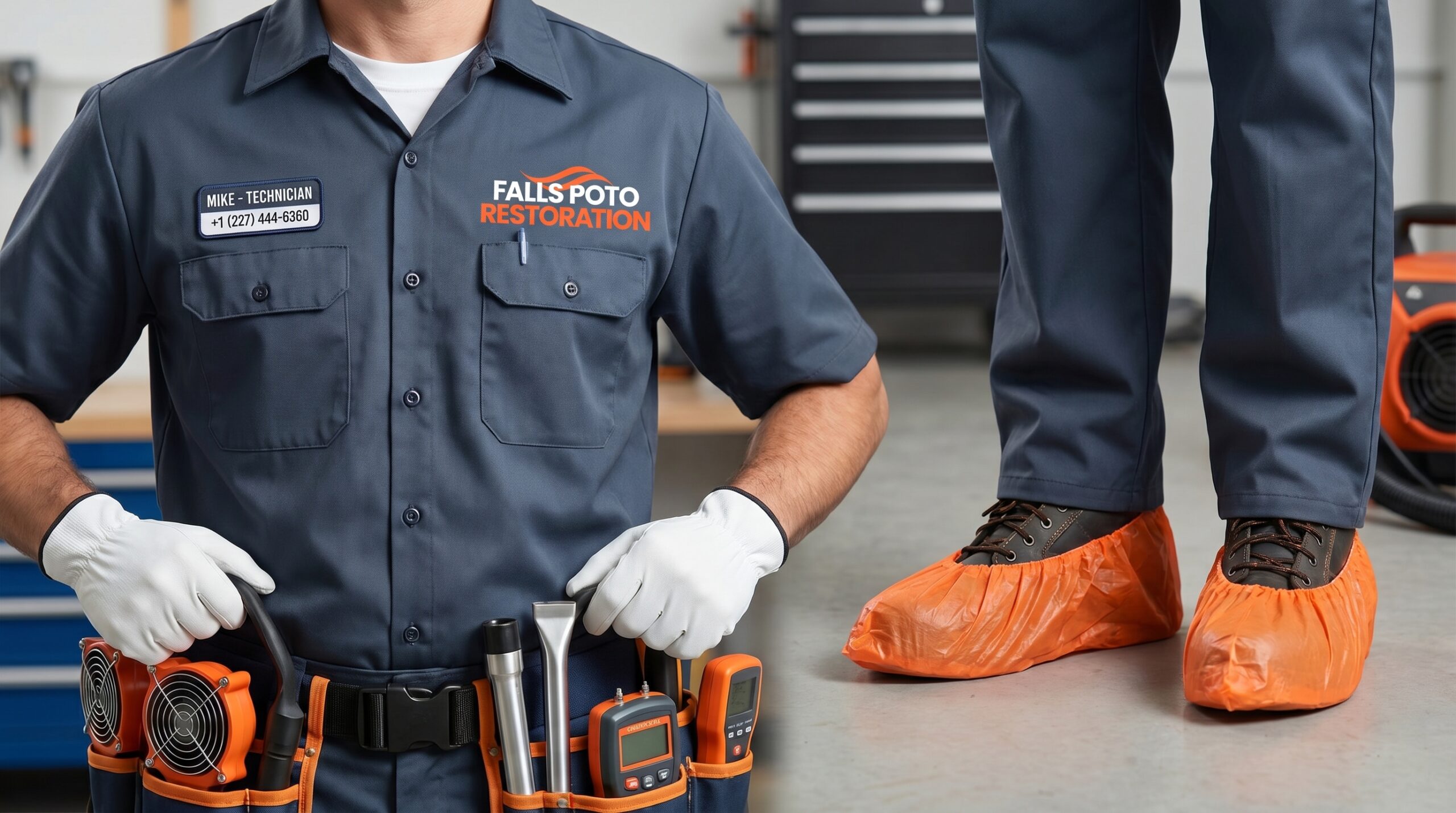 Professional Restoration Team Gear - Falls Poto Restoration Potomac MD